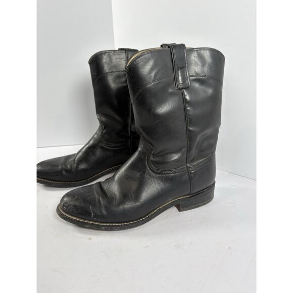 Roy Cooper Boots Mens 11D Black Leather Western USA 54187 main image 7
